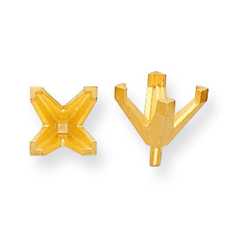 14k Yellow Gold Princess V-End With Peg 2.5mm Setting YG180-1, MPN: YG180,