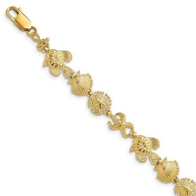 Sea Life Bracelet 14k Gold FB1652-7, MPN: FB1652-7, 637218009916