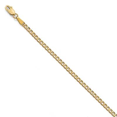 Leslie&#39;s 2.3mm Beveled Curb Chain 8 Inch 14k Gold HB-1306-8, MPN: 1306-8, 191101849305