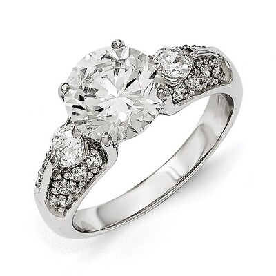 AAA CZ Ring Sterling Silver QCM1314-6