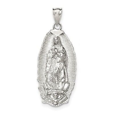 Religious Pendant Sterling Silver Polished QC8372, MPN: QC8372, 886774762715