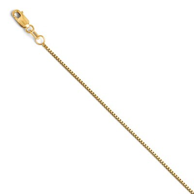 Leslie&#39;s Box with Lobster Chain 20 Inch - 14k Gold HB-1556-20, MPN: 1556-20, 886774543420