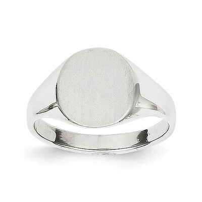 Signet Ring 14k White Gold RS535, MPN: RS535, 883957483801