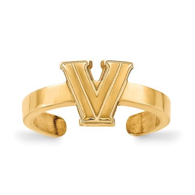 Villanova University Toe Ring Gold-plated Sterling Silver GP016VIL, MPN: GP016VIL, 886774920511