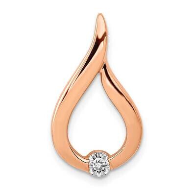 1/10Ct. Diamond Teardrop Chain Slide 14k Rose Gold PM4789-010-RA, MPN: PM4789-010-RA, 883957299341