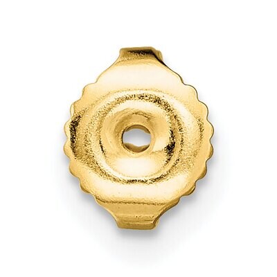 Heavy Friction Earring Nut Component 14k Yellow Gold YG715, MPN: YG715,