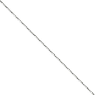 1.9mm Round Diamond-cut Wheat Chain 8 Inch 14k White Gold PEN271-8, MPN: PEN271-8, 886774402147