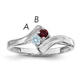 Family Jewelry Ring Sterling Silver Rhodium-plated XMR13/2SS-10, MPN: XMR13/2SS-10, 883957863719