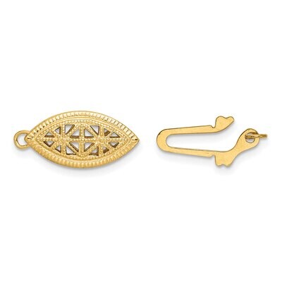 16.2 x 7.9mm Pearl/Bead Clasp Gold Filled GF3514, MPN: GF3514,