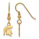 Michigan State University x-Small Dangle Earring Wire Gold-plated Silver GP048MIS, MPN: GP048MIS, 8…