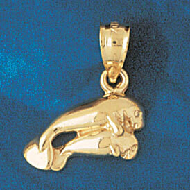 Dazzlers Jewelry Manatees Sea Cow Pendant Necklace Charm Bracelet in Yellow, White or Rose Gold 879…