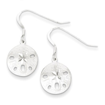 Sand Dollar Earrings Sterling Silver QE3329, MPN: QE3329, 886774112602