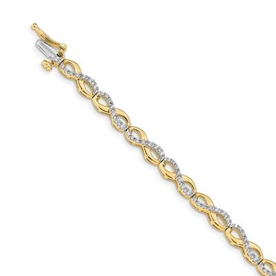 Figure 8 Bracelet 14k Gold Diamond BM4636-100-YA, MPN: BM4636-100-YA, 883957385747