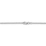 22 Inch 1.6mm Cable Chain 14k White Gold PEN209-22, MPN: PEN209-22, 886774568713