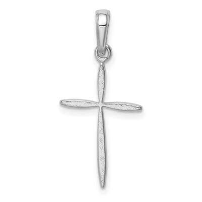 Stick Cross with Tapered Ends Pendant 14k White Gold Polished K5530W, MPN: K5530W, 637218162567