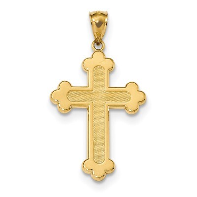 Budded Cross Pendant 14k Satin &amp; Polished K6256, MPN: K6256, 883957733340