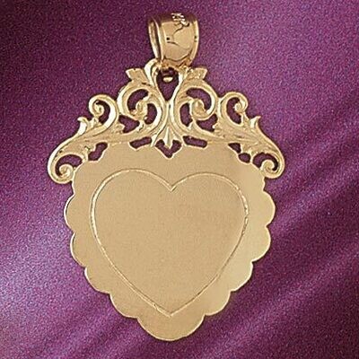 Dazzlers Jewelry Engravable Pendant Necklace Charm Bracelet in Yellow, White or Rose Gold 5787, MPN…