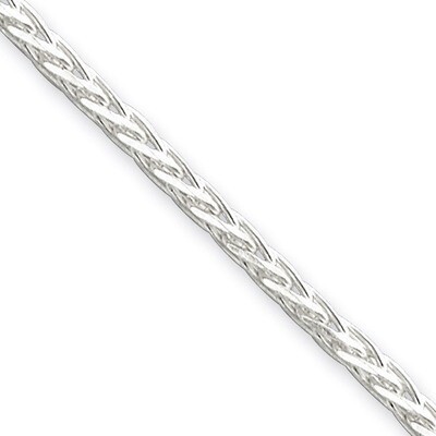 18 Inch 2.5mm Diamond-cut Spiga Chain Sterling Silver QDS070-18, MPN: QDS070-18, 883957921433