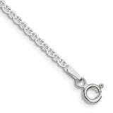 2.25mm Flat Anchor Chain 7 Inch Sterling Silver QLFA050-7, MPN: QLFA050-7,