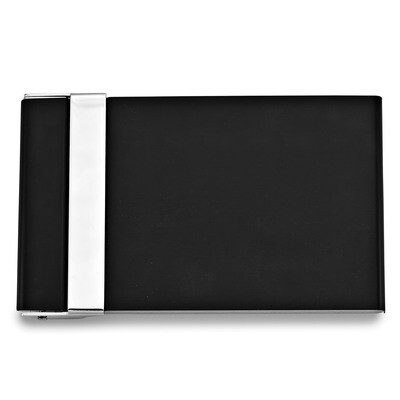 Black-plated Vertical Opening Business Card Case GM16762, MPN: GM16762, 788089124960