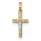 INRI Crucifix Cross Pendant 14k Gold Polished XR1496, MPN: XR1496, 191101458002