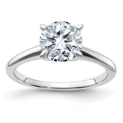 1 3/4ct. D E F Pure Light Round Moissanite Solitaire Ring 14k White Gold RM5965WR-175-8MP, MPN: RM5…