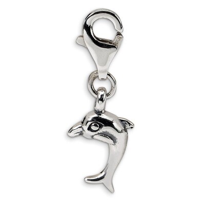 Dolphin Click-on for Bead - Sterling Silver QRS562, MPN: QRS562, 883957724737