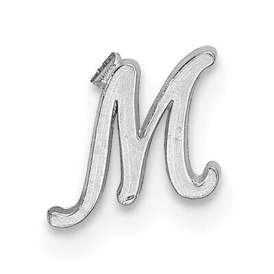 Casted Letter M 14k White Gold WG2222M, MPN: WG2222M,