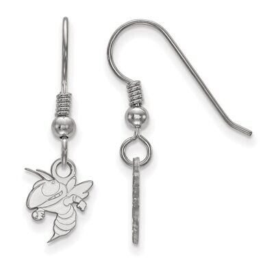 Georgia Institute of Technology Extra Small Dangle Earring Wire Sterling Silver SS045GT, MPN: SS045…