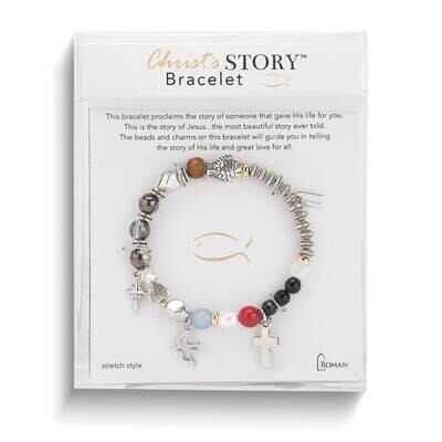 Silver-tone Christ&#39;s Story Stretch Bracelet GM25592, MPN: GM25592, 89945728774