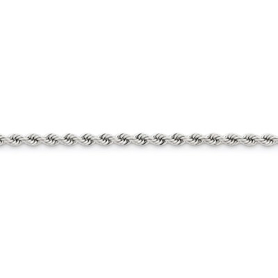 4.0mm Handmade Rope Chain 18 Inch 14k White Gold W030S-18, MPN: W030S-18, 886774397351