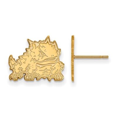 Texas Christian University Small Post Earring Gold-plated Silver GP023TCU, MPN: GP023TCU, 886774927…