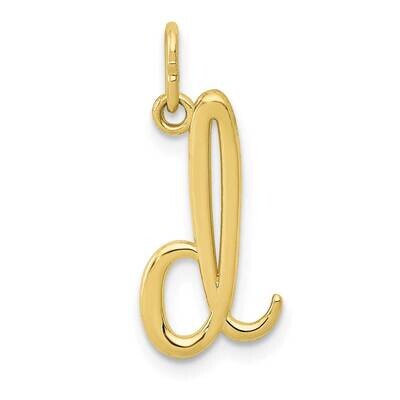 Yellow Gold Letter D Initial Charm 10k Gold 10YC1060D, MPN: 10YC1060D,