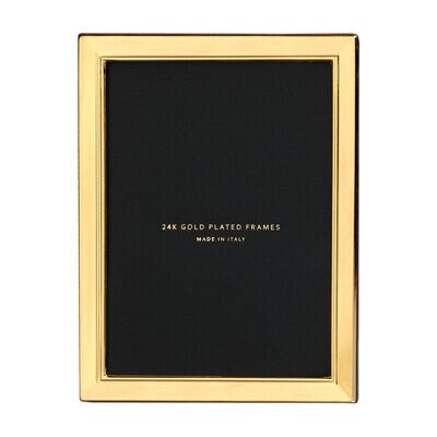 Cunill America Metropolis 8 x 10 Inch Picture Frame - 24k Gold Plated 0.5 Microns, MPN: 86979G