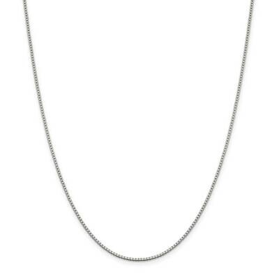 1.4mm Box Chain with 4 Inch Extender 22 Inch Sterling Silver Rhodium-Plated QBX026RH-22, MPN: QBX02…