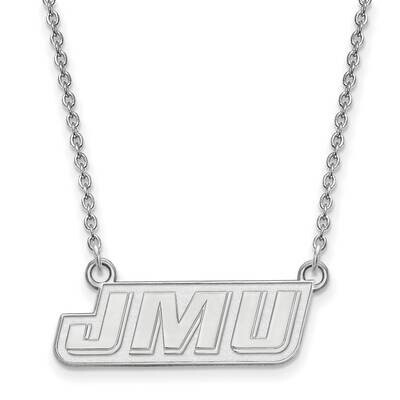 James Madison University Small Pendant with Necklace Sterling Silver Rhodium-plated SS024JMU-18, MP…