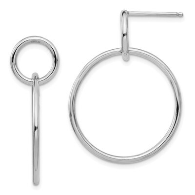 Leslie&#39;s Post Dangle Earrings Sterling Silver Polished HB-QLE1245, MPN: QLE1245, 191101481789