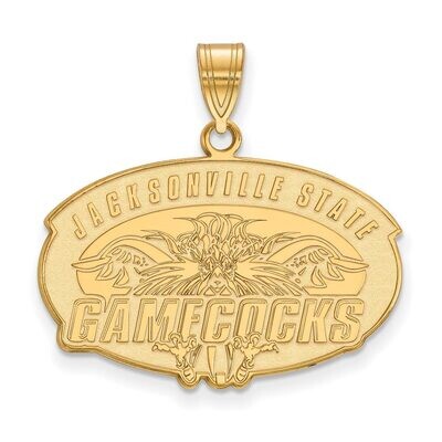 Jacksonville State University Large Pendant 10k Yellow Gold 1Y004JAC, MPN: 1Y004JAC, 886774801063