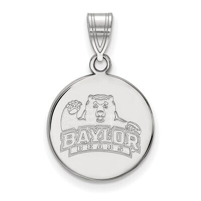 Baylor University Medium Disc Pendant Sterling Silver SS042BU, MPN: SS042BU, 886774678702