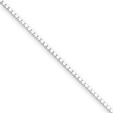 24 Inch 1.25mm Box Chain Sterling Silver QBX024-24, MPN: QBX024-24, 886774412559