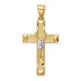 Cross with Rosary Pendant 14k Gold Rhodium C4770, MPN: C4770,