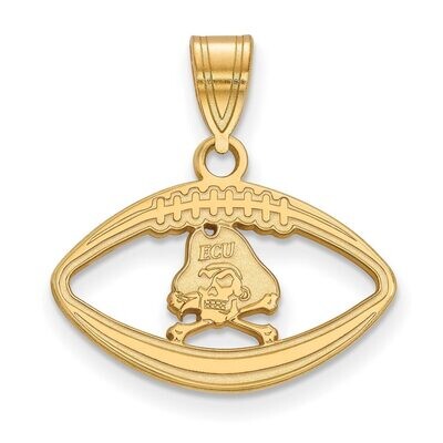 East Carolina University Pendant in Football Gold-plated Silver GP014ECU, MPN: GP014ECU, 8867749171…