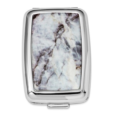 Marble Design Pillbox Silver-tone GM20770, MPN: GM20770, 788089142926