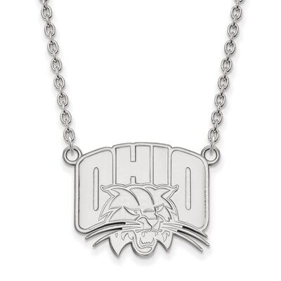 Ohio University Large Pendant with Necklace Sterling Silver SS012OU-18, MPN: SS012OU-18, 8867746941…