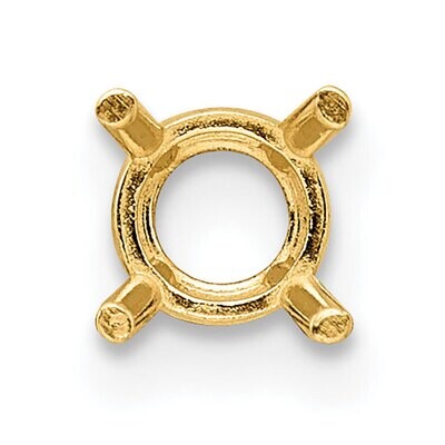 Round 4-Prong Basket Medium Weight 3.25mm Setting 14k Yellow Gold YG112, MPN: YG112,