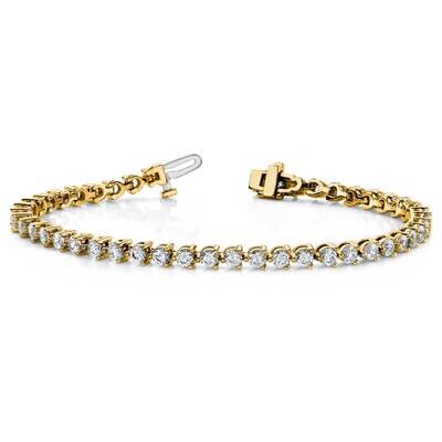 Vs/Si, D E F, Diamond Tennis Bracelet 14k Yellow Gold True Origin Lab Grown X2837LD, MPN: X2837LD, …