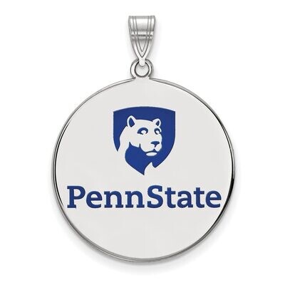Penn State University x-Large Enamel Disc Pendant Sterling Silver SS041PSU, MPN: SS041PSU, 88677469…