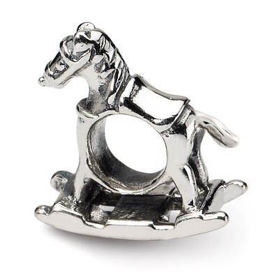 Rocking Horse Bead - Sterling Silver QRS1169, MPN: QRS1169, 883957276700