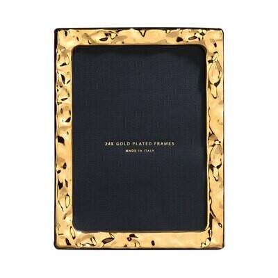 Cunill America Molten 8 x 10 Inch Picture Frame - 24k Gold Plated 0.5 Microns, MPN: 81279G