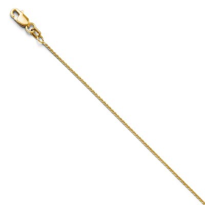 Leslie&#39;s .90mm Round Diamond-cut Wheat Chain 18 Inch - 14k Gold HB-3312-18, MPN: 3312-18, 883957580…